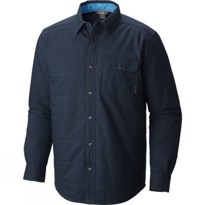 Mountain Hardwear Yuba Pass Lined Shacket - Férfi Fleece - Sötétkék (Magyarország WOT975061)